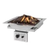 Large Square Built-in Gas Burner - 48x48 Cm -Dimplex Shop happy cocooning large square outdoor gas burner 1 53845