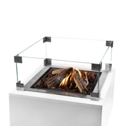 Large Square Built-in Gas Burner - 48x48 Cm -Dimplex Shop happy cocooning large square outdoor gas burner 2 53846