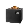 Lounge & Dining Square Gas Fireplace Fire Table - Black -Dimplex Shop happy cocooning lounge and dining black gas fire table 1 53755