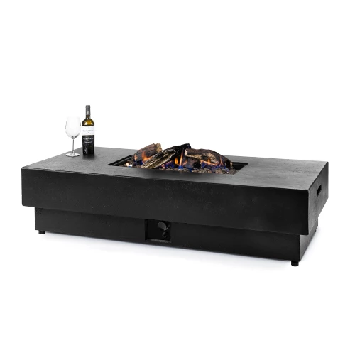 Odin Gas Fire Fit Table - Black 4 Odin Gas Fire Fit Table - Black - Image 2