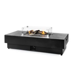 Odin Gas Fire Fit Table - Black