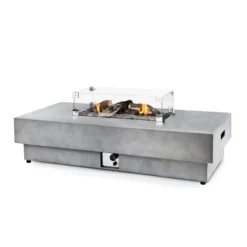 Odin Gas Fire Fit Table - Grey -Dimplex Shop happy cocooning odin gas fireplace table grey 3 53919