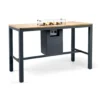 Rectangular Gas Fireplace Bar Table - Anthracite -Dimplex Shop happy cocooning rectangular bar fire table antracit 53904