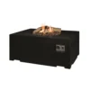 Rectangular Gas Fireplace Fire Table - Black -Dimplex Shop happy cocooning rectangular gas fire table black 1 53749