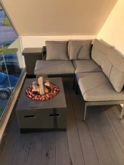 Small Rectangular Fire Table - Black -Dimplex Shop happy cocooning rektangulaer 38301