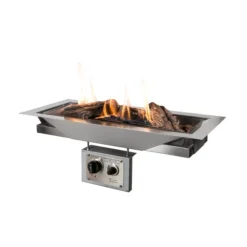 Rectangular Built-in Gas Burner - 69x32 Cm