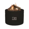 Round Fire Table Gas Fireplace - Black -Dimplex Shop happy cocooning round black gas fire table 1 53718