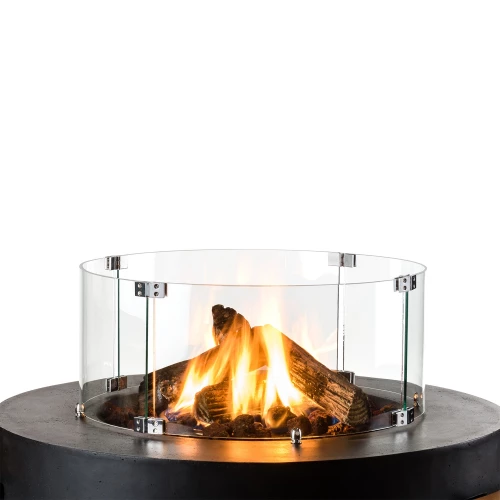 Round Safety Glass For Cone/Bowl Fire Tables 2 Round Safety Glass For Cone/Bowl Fire Tables