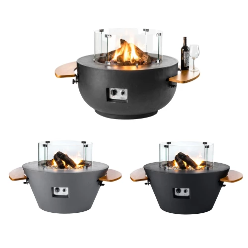 Round Safety Glass For Cone/Bowl Fire Tables 3 Round Safety Glass For Cone/Bowl Fire Tables - Image 2