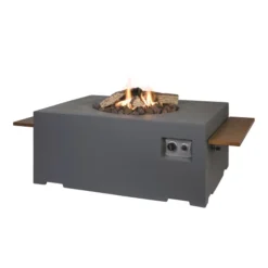 Rectangular Gas Fireplace Fire Table - Anthracite 7 Rectangular Gas Fireplace Fire Table - Anthracite -Dimplex Shop happy cocooning table rectangular gas fire table antracit 2 53752