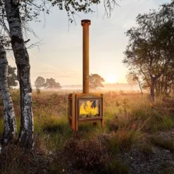 Fennek 80 Garden Fireplace -Dimplex Shop havepejs i corten staal fennek 80