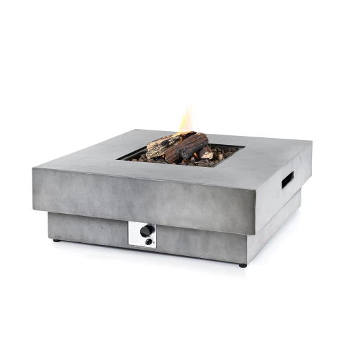 Hestia Gas Fire Pit Table - Grey 3 Hestia Gas Fire Pit Table - Grey