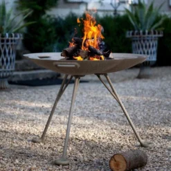 Lotus Bonfire -Dimplex Shop high lotus steel fire pit