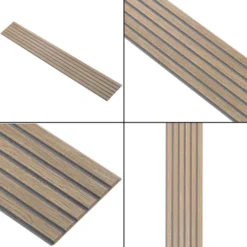 I-Wood Acoustic Panel - Medio+ - Brown -Dimplex Shop i wood basic akustikpanel brun lys kerne graa filt 48414