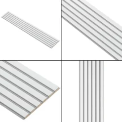 I-Wood Acoustic Panels - Basic - White Paint -Dimplex Shop i wood basic hvidmalet graa filt 46567