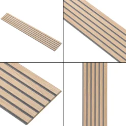 I-Wood Acoustic Panels - Basic - Clear -Dimplex Shop i wood basic akustikpanel klar lys kerne graa filt 46538