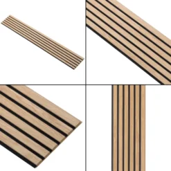 I-Wood Acoustic Panels - Basic - Clear -Dimplex Shop i wood basic akustikpanel klar lys kerne sort filt 46539