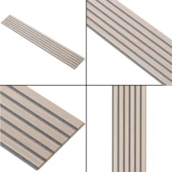 I-Wood Acoustic Panels - Basic - White 18 I-Wood Acoustic Panels - Basic - White -Dimplex Shop i wood basic hvid lys kerne graa filt 46576