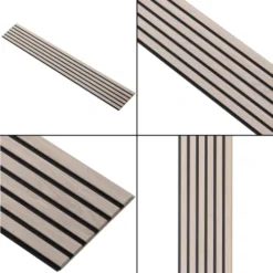 I-Wood Acoustic Panel - Medio+ - White -Dimplex Shop i wood medio hvid lys kerne sort filt 48357