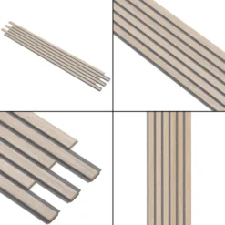 I-Wood Acoustic Panels - Pro+ - Natural -Dimplex Shop i wood pro plus akustikpanel farve natur graa filt klar kerne 1 46647