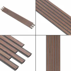 I-Wood Acoustic Panels - Pro+ - Walnut -Dimplex Shop i wood pro plus akustikpanel valnoed finish graa filt 1 46665