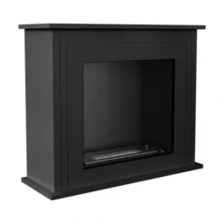 Crawley Freestanding Bio Fireplace -Dimplex Shop images 6 blackstandingfireplace1 47009