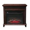 Brown Romantic Electric Fireplace