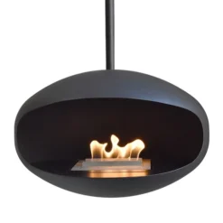 Cocoon Aeris Matte Black - Black Rod 17 Cocoon Aeris Matte Black - Black Rod -Dimplex Shop images 6 cocoon aeris black bioethanol fireplace1 332031 47582