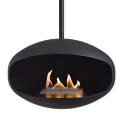 Cocoon Aeris Matte Black - Black Rod 16 Cocoon Aeris Matte Black - Black Rod -Dimplex Shop images 6 cocoon aeris black bioethanol fireplace2 332042 47583