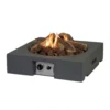 Square Table Top Gas Fireplace - Anthracite