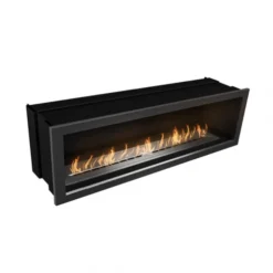 Icon Slimline Firebox SFB1650 Brushed Steel