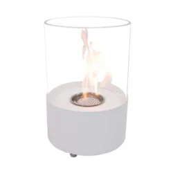 Round Table Fireplace - White -Dimplex Shop images 6 roundtabletopbioethanolfireplacebio20245wh1 47358
