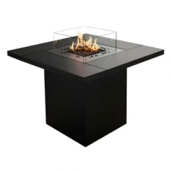 Square Table - Outdoor Gas Fireplace