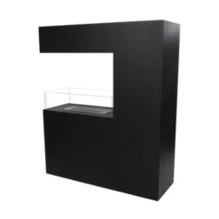 Tall Black Room Divider Bio Fireplace -Dimplex Shop images 6 tallfreestandingbiofireplaceblack 2 458631 47223