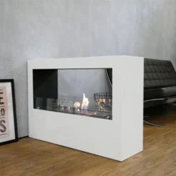 Lansing - White Freestanding Bioethanol Fireplace -Dimplex Shop images bio2021310 43928