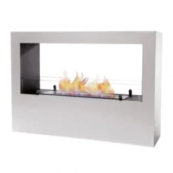 Lansing - White Freestanding Bioethanol Fireplace -Dimplex Shop images bio202136 43924