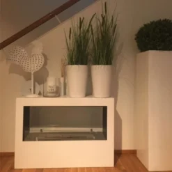 Lansing - White Freestanding Bioethanol Fireplace -Dimplex Shop images bio202139 43927