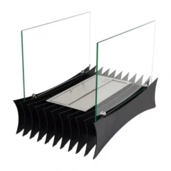Freestanding Bio Fireplace With Ridges