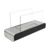 Floor Standing Bio Fireplace - Steel And Black