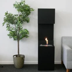 Open 3-Sided Bio Fireplace - Black -Dimplex Shop images bio202748 43944