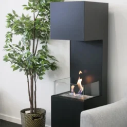 Open 3-Sided Bio Fireplace - Black -Dimplex Shop images bio202749 43945