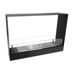 Built-in Bio Fireplace In Black - 60 Cm