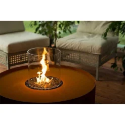 Galio Fire Pit Corten Automatic -Dimplex Shop images gas600245 44284