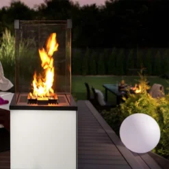 Deluxe Patio Remote Controlled Heater - White -Dimplex Shop images gas904033 43840