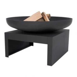 Kotka Industrial Dark Firepit - 80 Cm