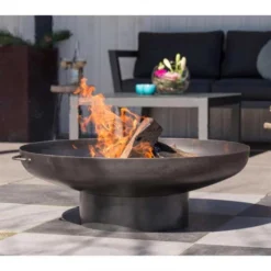 Oulu Round Firepit - 80 Cm -Dimplex Shop images out802167 44203