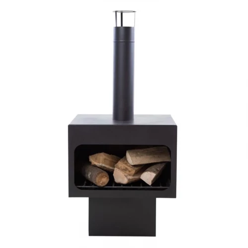 Jersey XL Garden Fireplace In Black 3 Jersey XL Garden Fireplace In Black