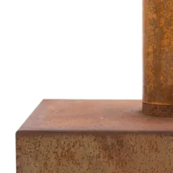 Jersey XL Garden Fireplace In Corten Steel -Dimplex Shop images out802211 44363