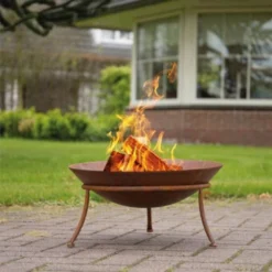 Tulsa Corten Steel Firepit - RedFire -Dimplex Shop images out802434 44252