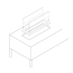 Built-in Profile - 80 Cm -Dimplex Shop indbygningsprofilindbygning 49183